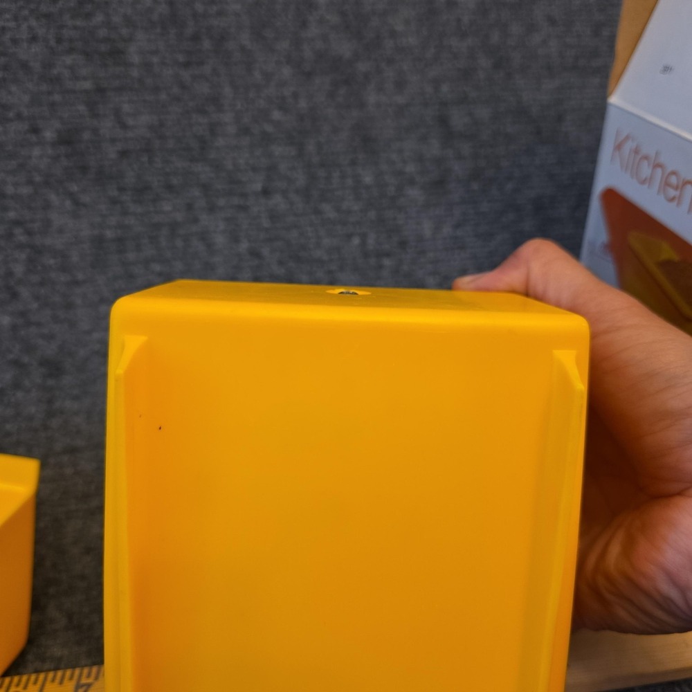 Vtg Kitchen King Yellow Mechanical Kitchen Scale U.S Metric Weight With Box - Picture 9 of 10